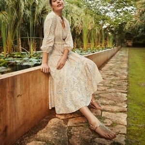 Chico’s Eyelet Midi Dress New Without tags, size 8